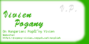 vivien pogany business card